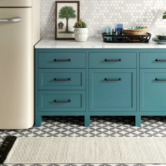 New Boho Texture Rug with Fringe (Neutral) - Picture 2 of 6